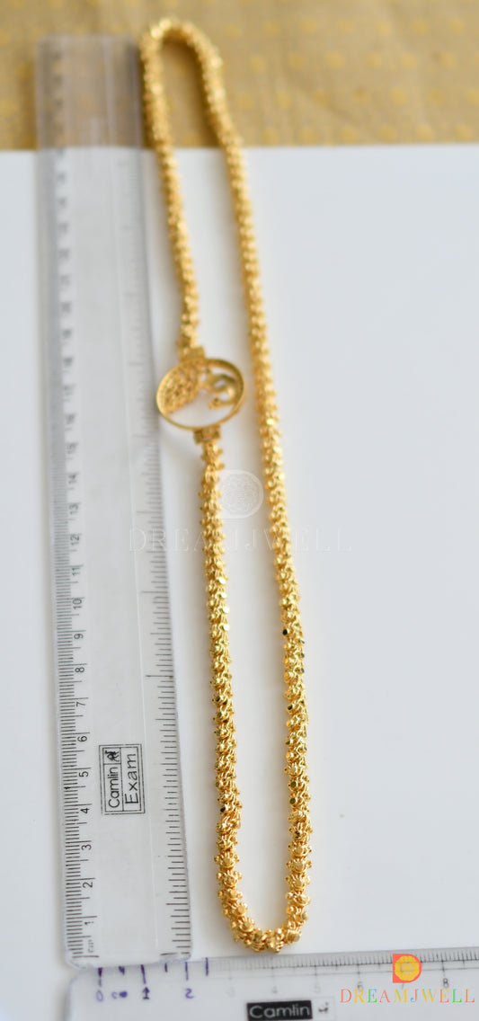 Gold tone Peacock Mugappu Chain dj-05757