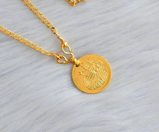 gold tone Mecca pendant with chain dj-41086