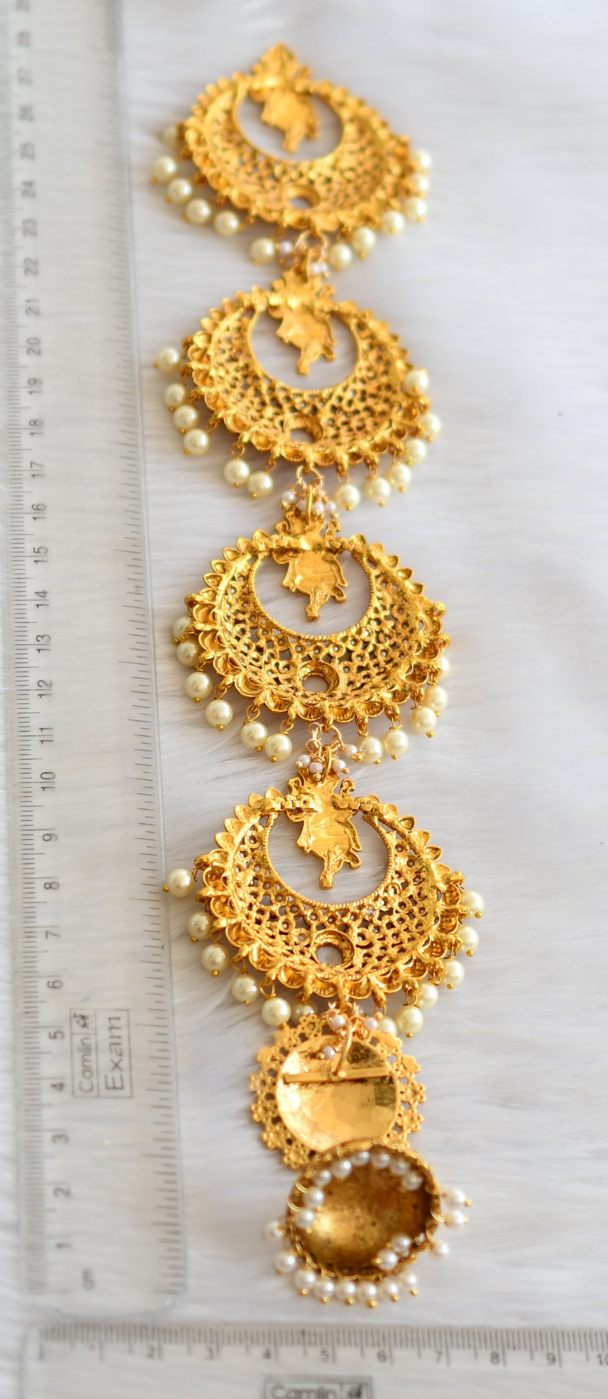 Antique Ganesha pearl hair jewel dj-40110
