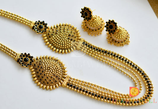 Antique Black Multi Layer Double Side Mango Mugappu Set dj-16649