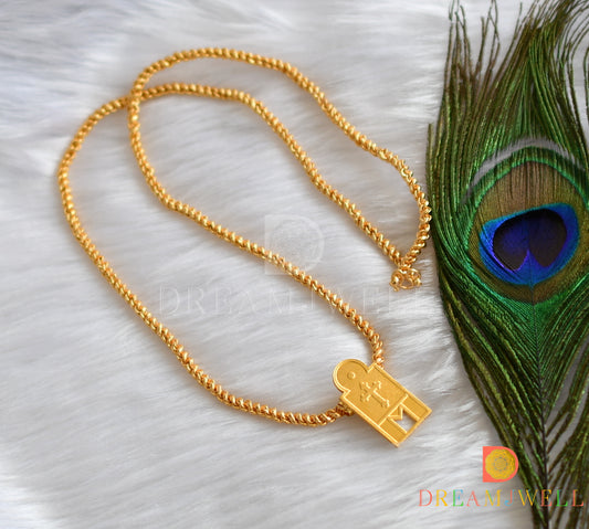 Gold tone cross mangalyam dj-37970