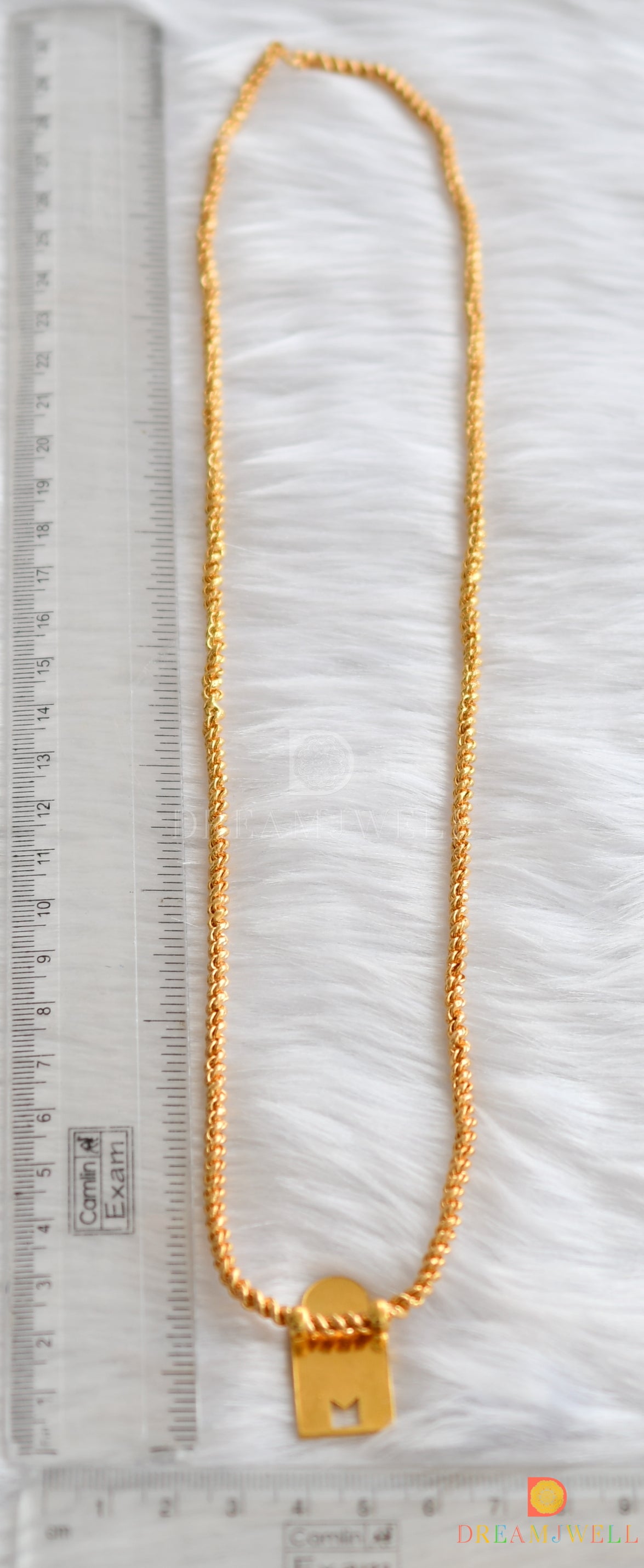 Gold tone cross mangalyam dj-37970