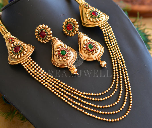 Antique kemp-green designer mugappu set dj-30060