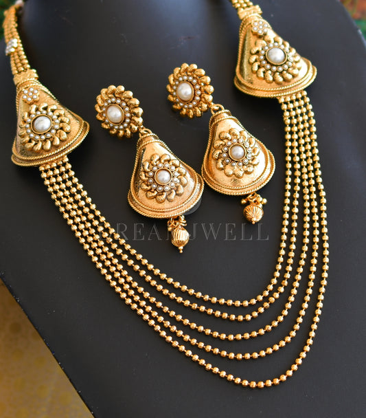 Antique pearl designer mugappu set dj-30061