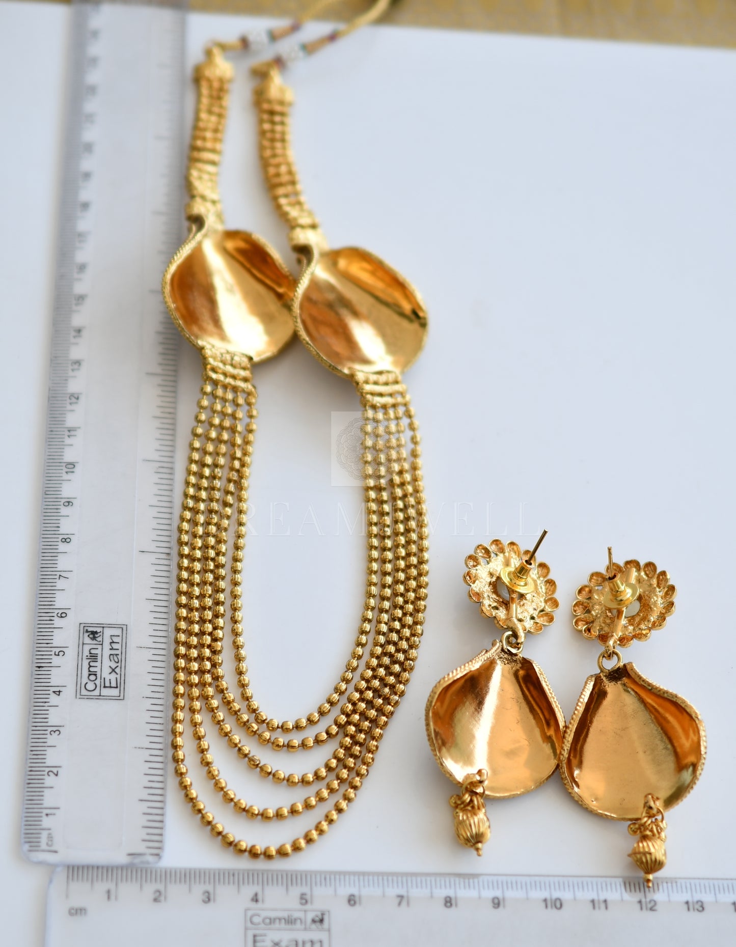 Antique pearl designer mugappu set dj-30061
