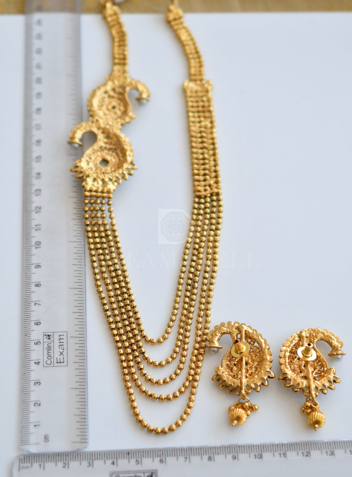 Antique pearl mango designer mugappu set dj-30064