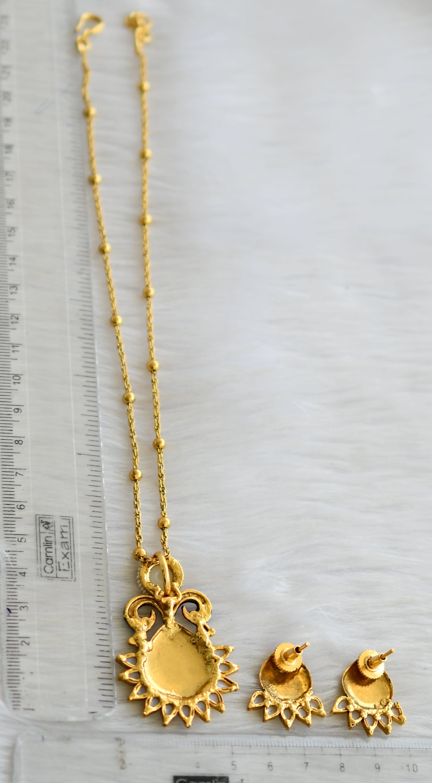 Antique pearl peacock necklace set dj-06529