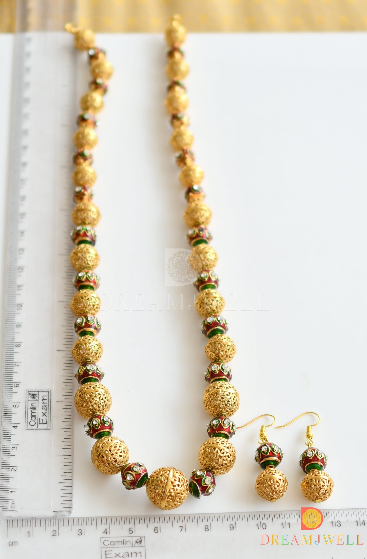 Antique Handmade Meenakari Necklace Set dj-05787