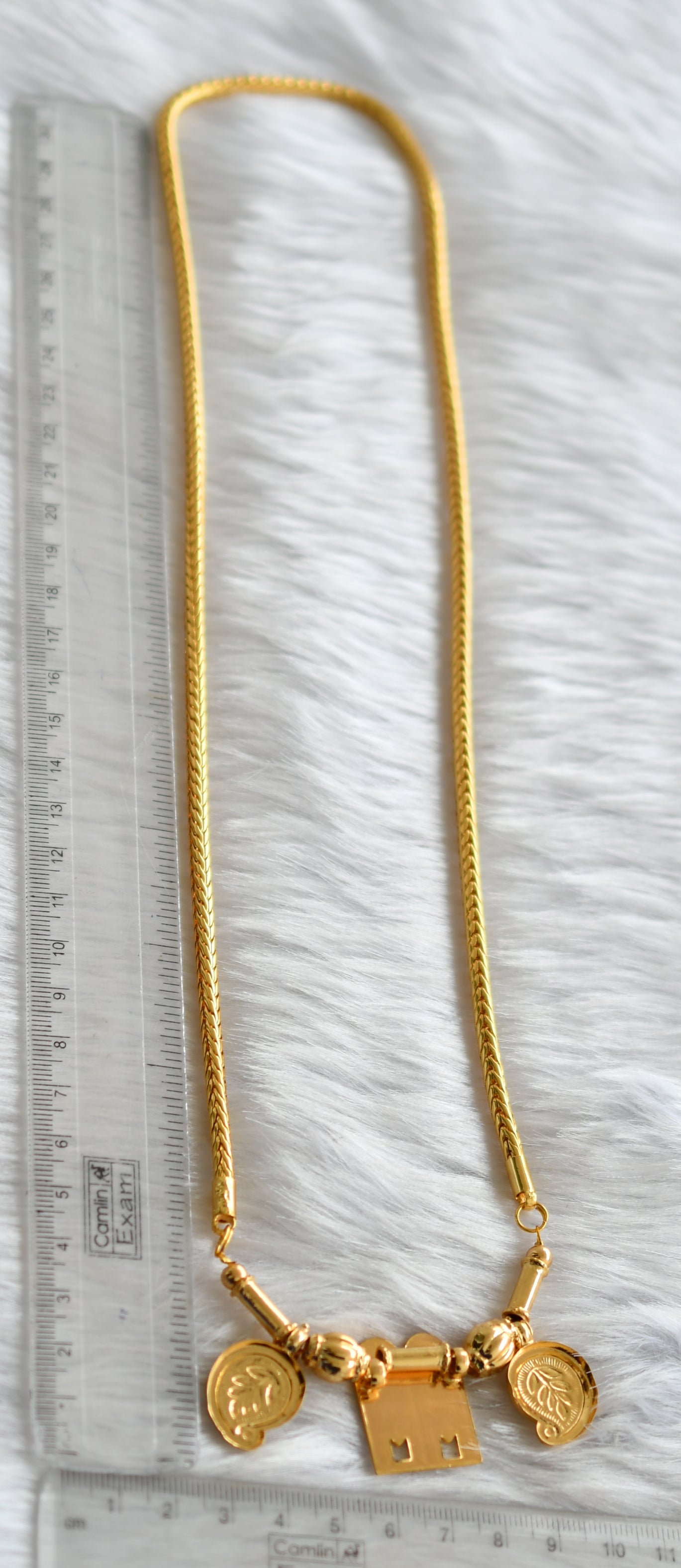 Gold tone mango sun-moon mangalyam dj-38779