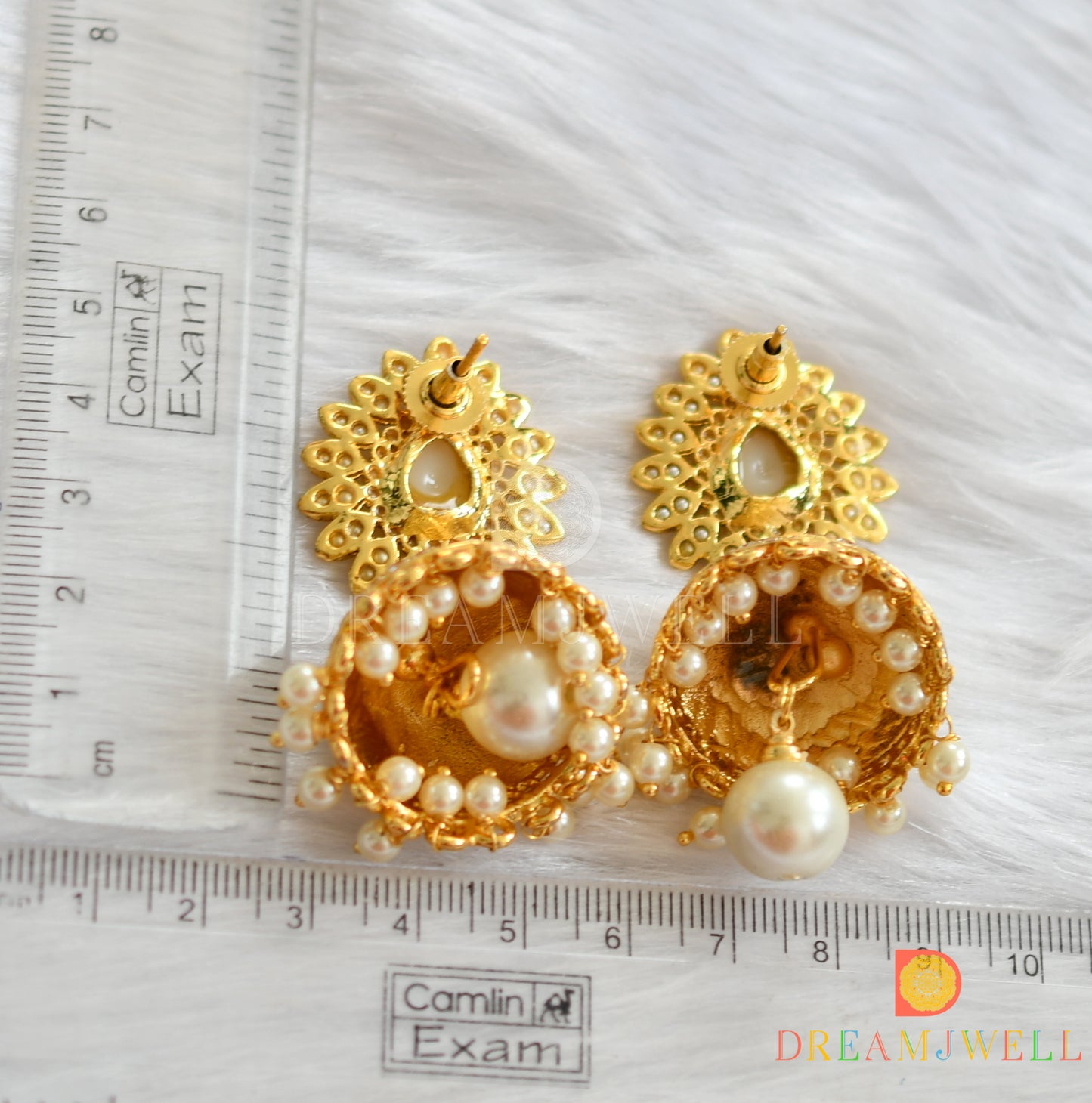 Antique trendy pearl finish jhumkkas dj-01571