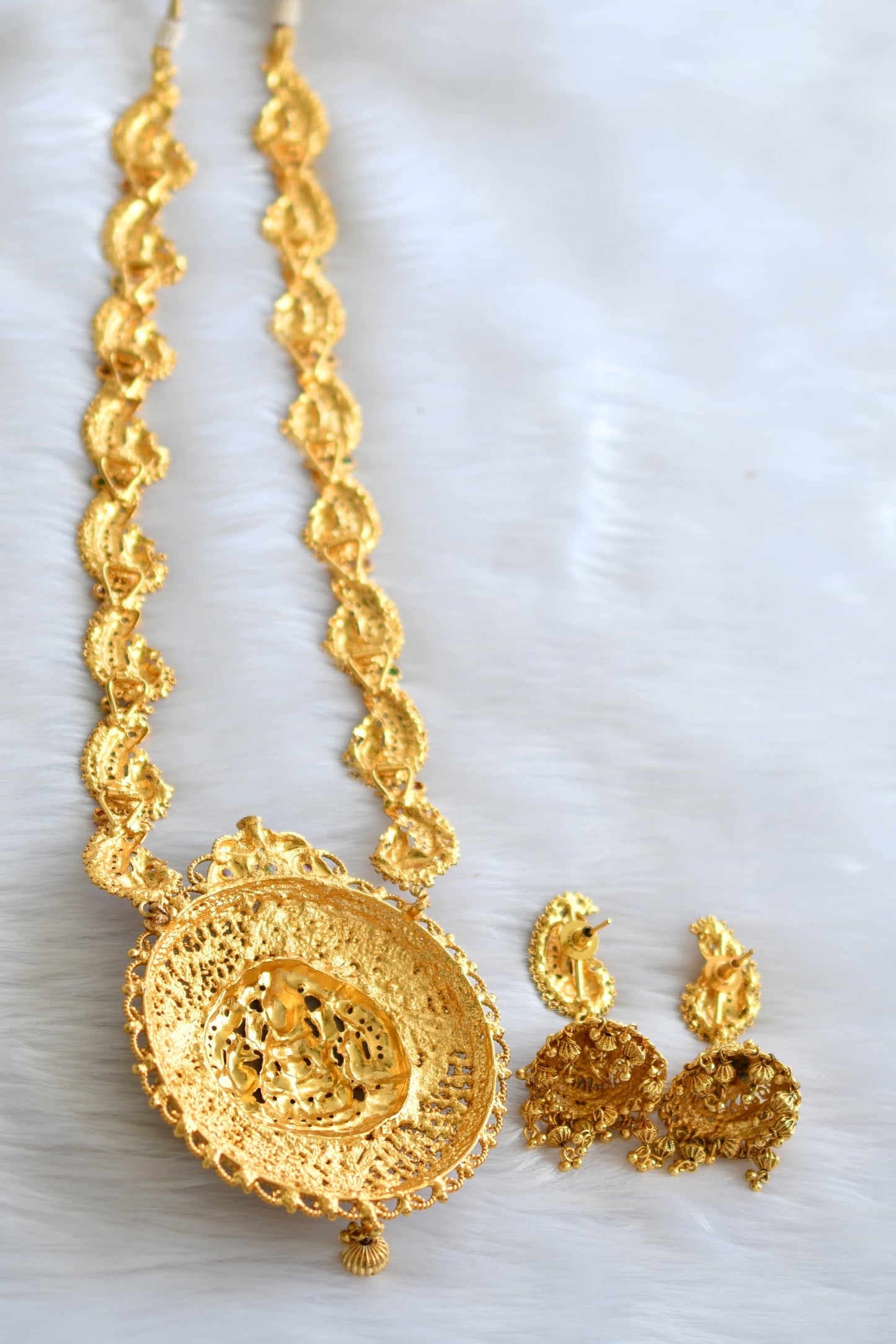 Antique peacock-Lakshmi nagaas haar set dj-02689