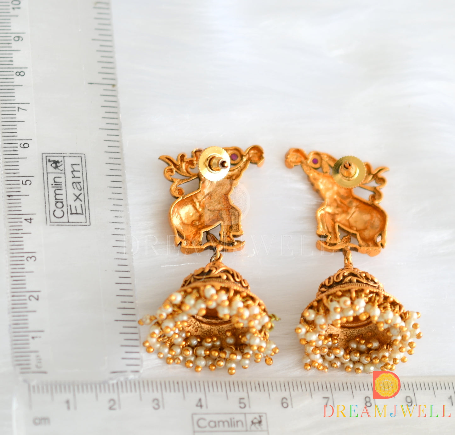 Matte finish kemp Elephant designer jhumkka dj-22337