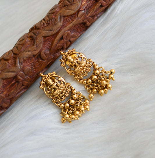 Matte finish cluster Lakshmi earrings dj-41564