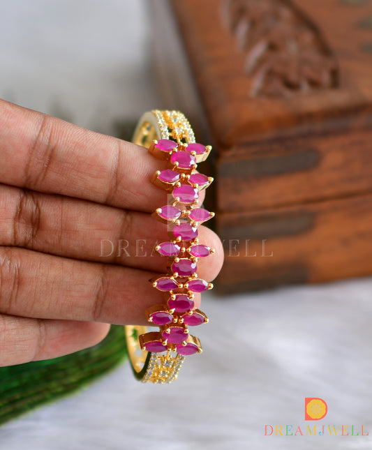 Gold tone ruby Bracelet (2.4) dj-16248