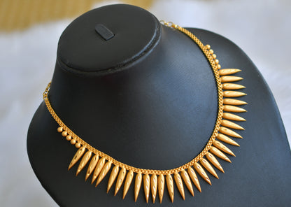 Matte finish mulla mottu Kerala style necklace dj-38854