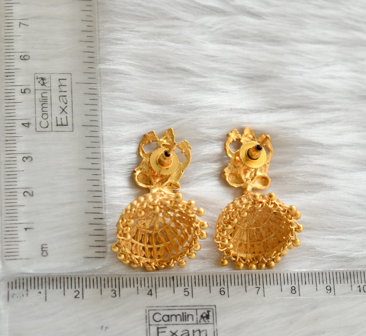 Gold tone Lakshmi jhumkka dj-20119