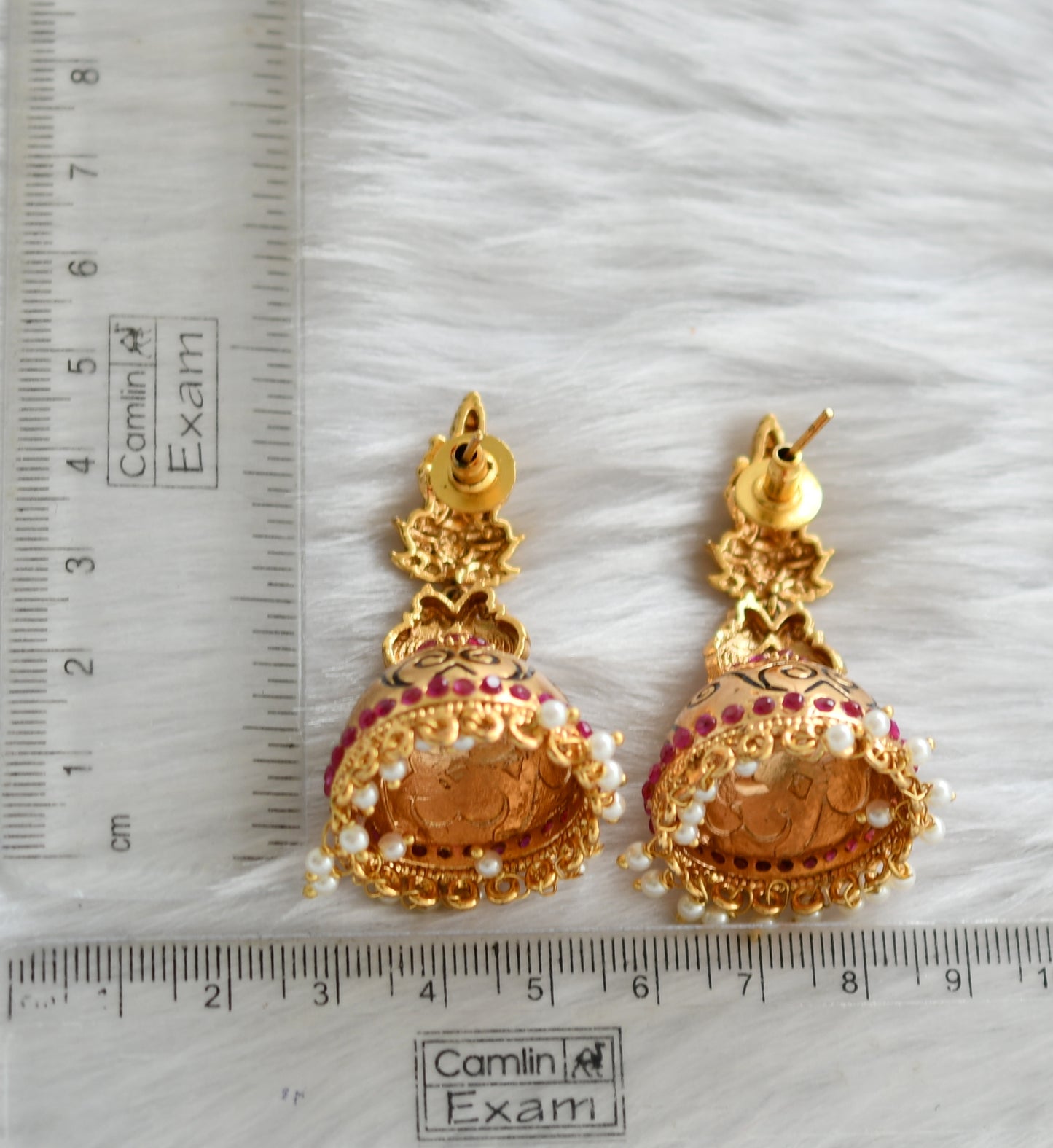 Antique ruby Lakshmi peacock Jhumkkas dj-01207