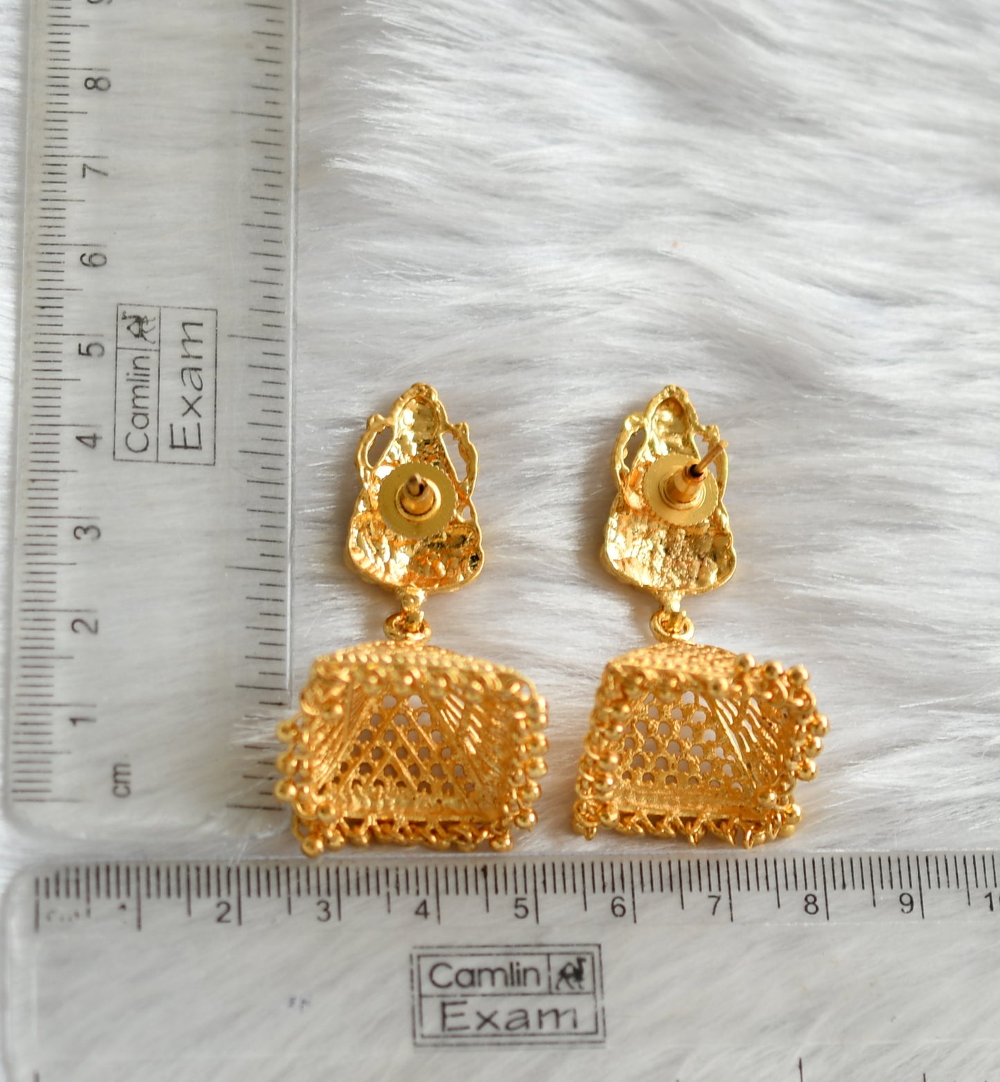 Gold tone Lakshmi jhumkka dj-20120