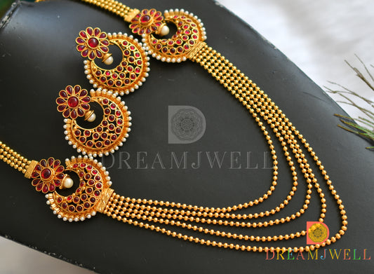 Antique multilayer kemp bali mugappu haar set dj-01618