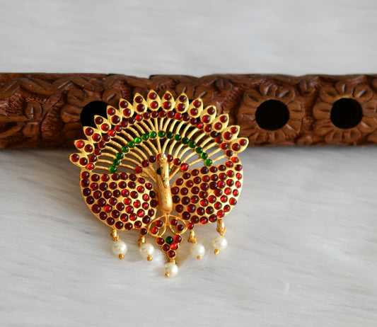 Gold tone kemp peacock hair jewel(rakodi) dj-09102