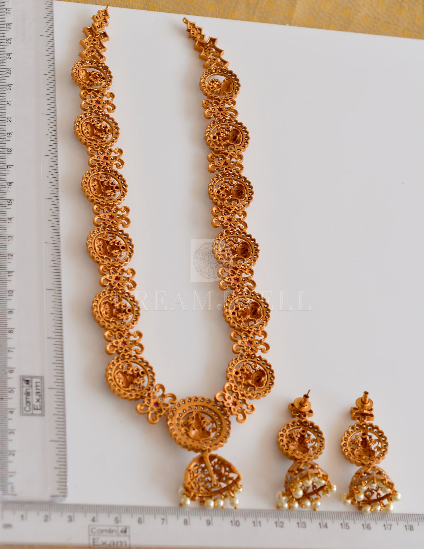 Beautiful Matte Finish Lakshmi Designer Haar Set DJ29564