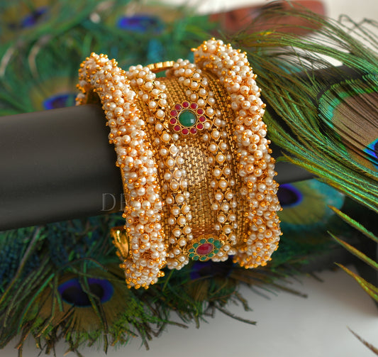 Antique pearl bridal bangle/bracelet(2.6) dj-04250