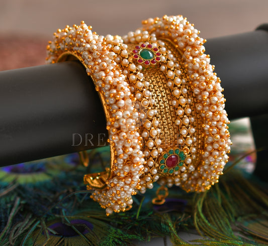 Antique pearl bridal bangle/bracelet(2.6) dj-04250