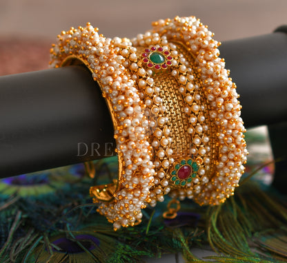Antique pearl bridal bangle/bracelet(2.6) dj-04250