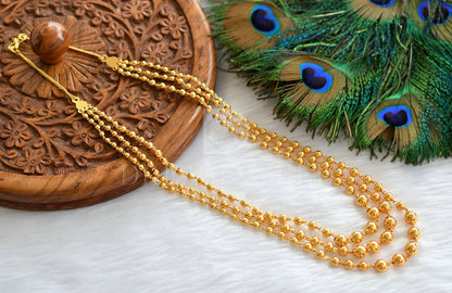 Gold Tone Multi Layer Ball Chain/necklace dj-33902