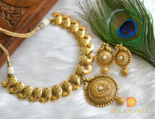 Antique pearl mango necklace set dj-01630