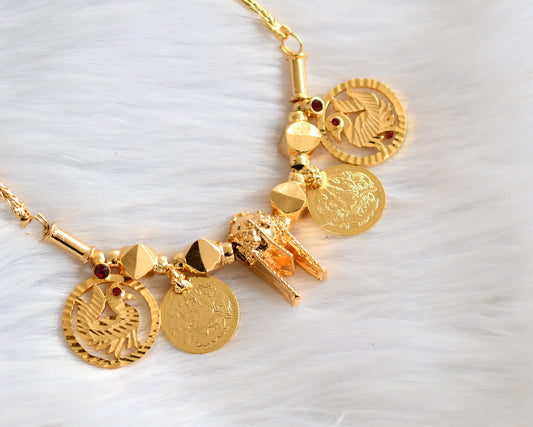 Gold tone Annam-Lakshmi coin Thiru mangalyam dj-39730