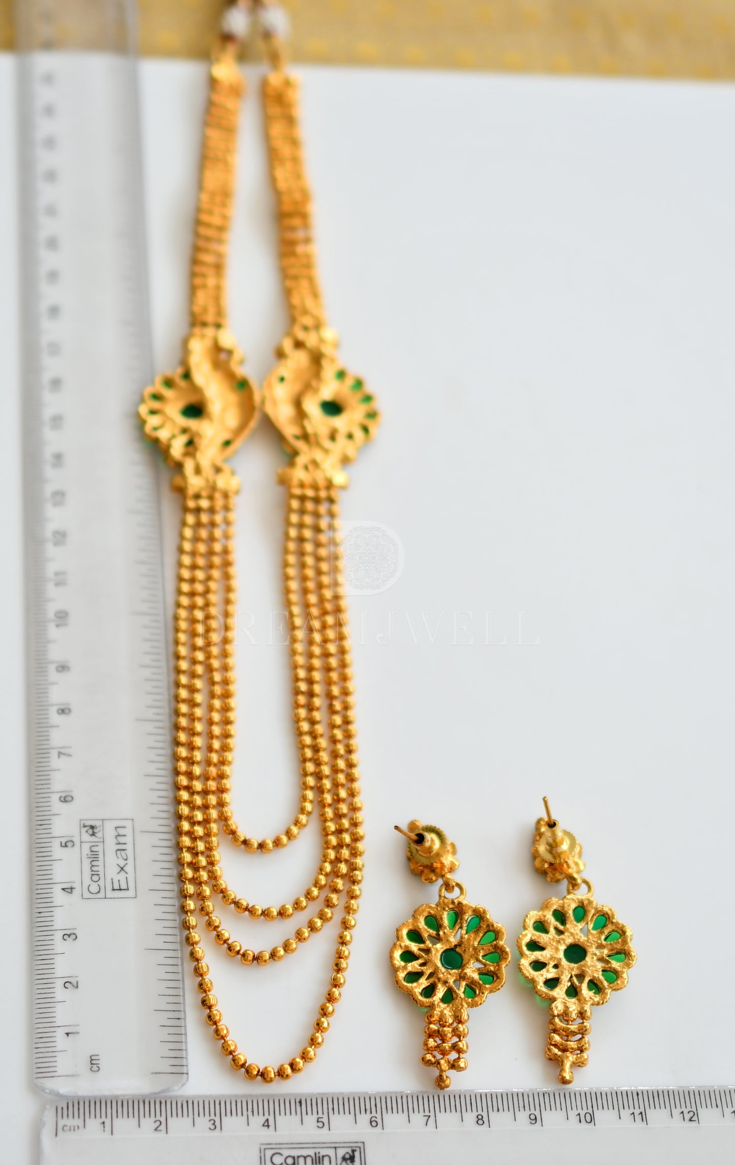 Antique Multi Layer Green Mugappu Set dj-16559