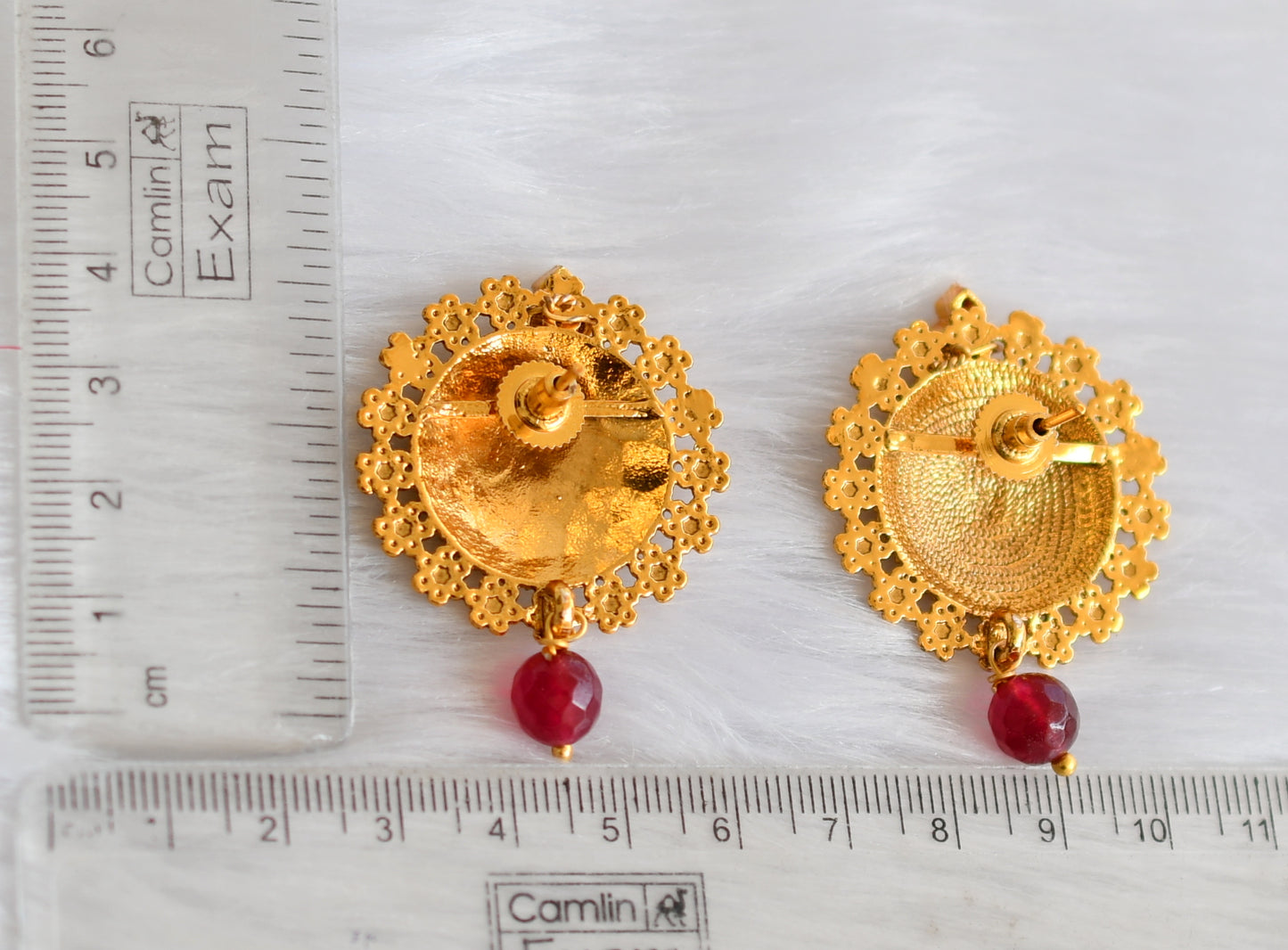 Antique kemp-green Round mango stud/earrings dj-39088