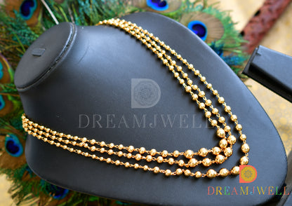 Gold Tone Multi Layer Ball Chain/necklace dj-33902