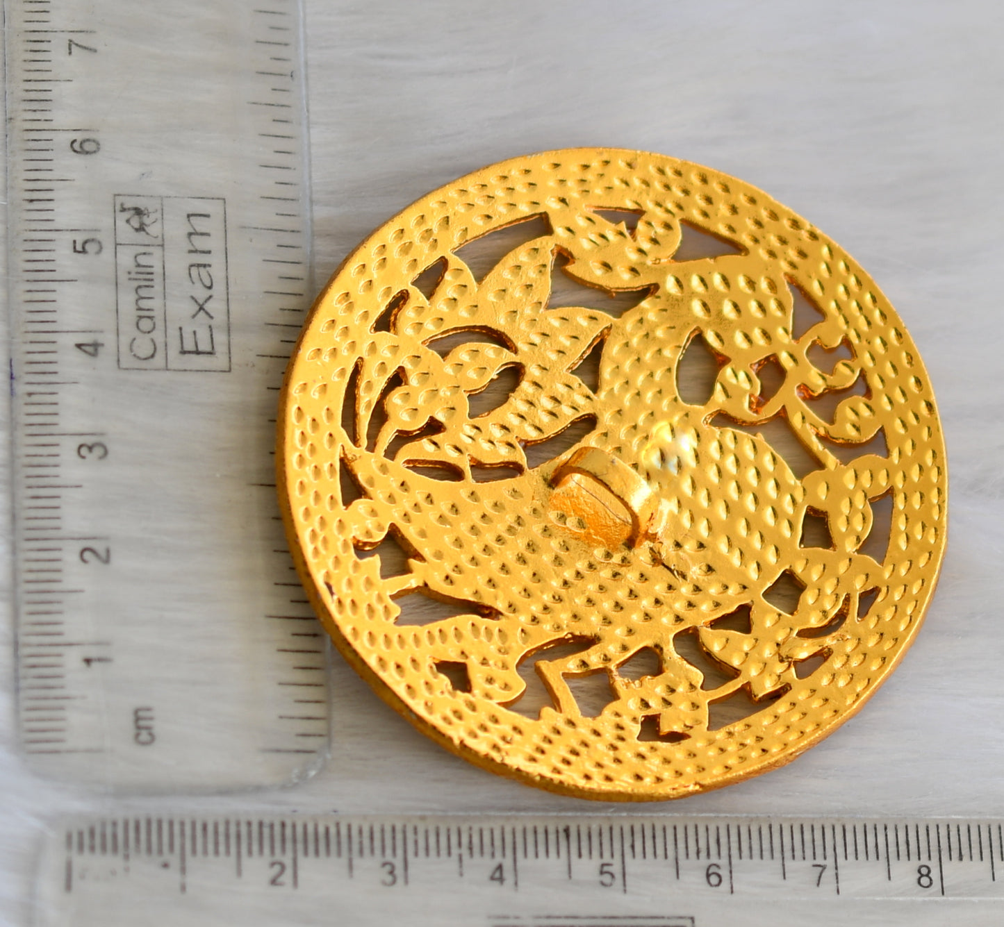 Gold tone blue swan hair jewel (Rakodi) dj-23732