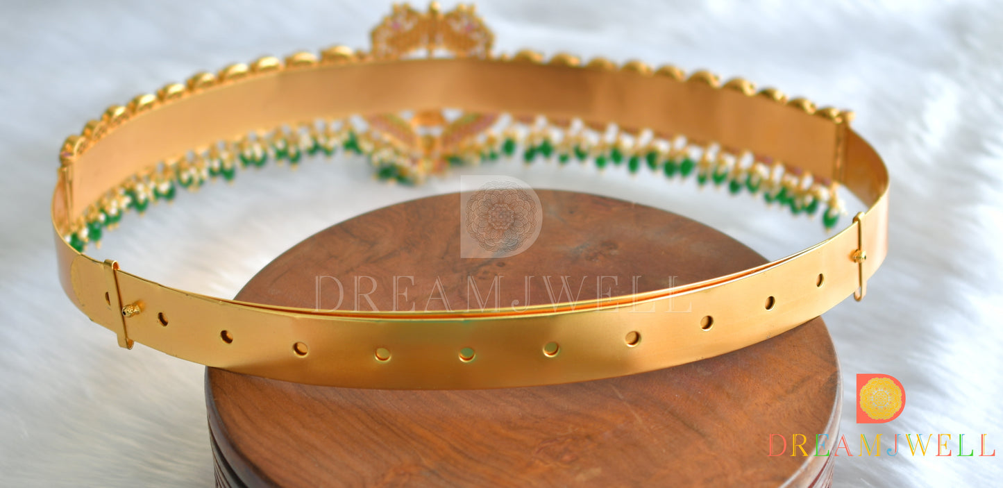 Matte finish real kemp-green Lakshmi Waist band dj-32137