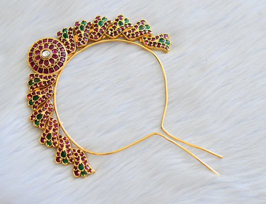 Matte finish kemp-green hair pin/accessory dj-41870