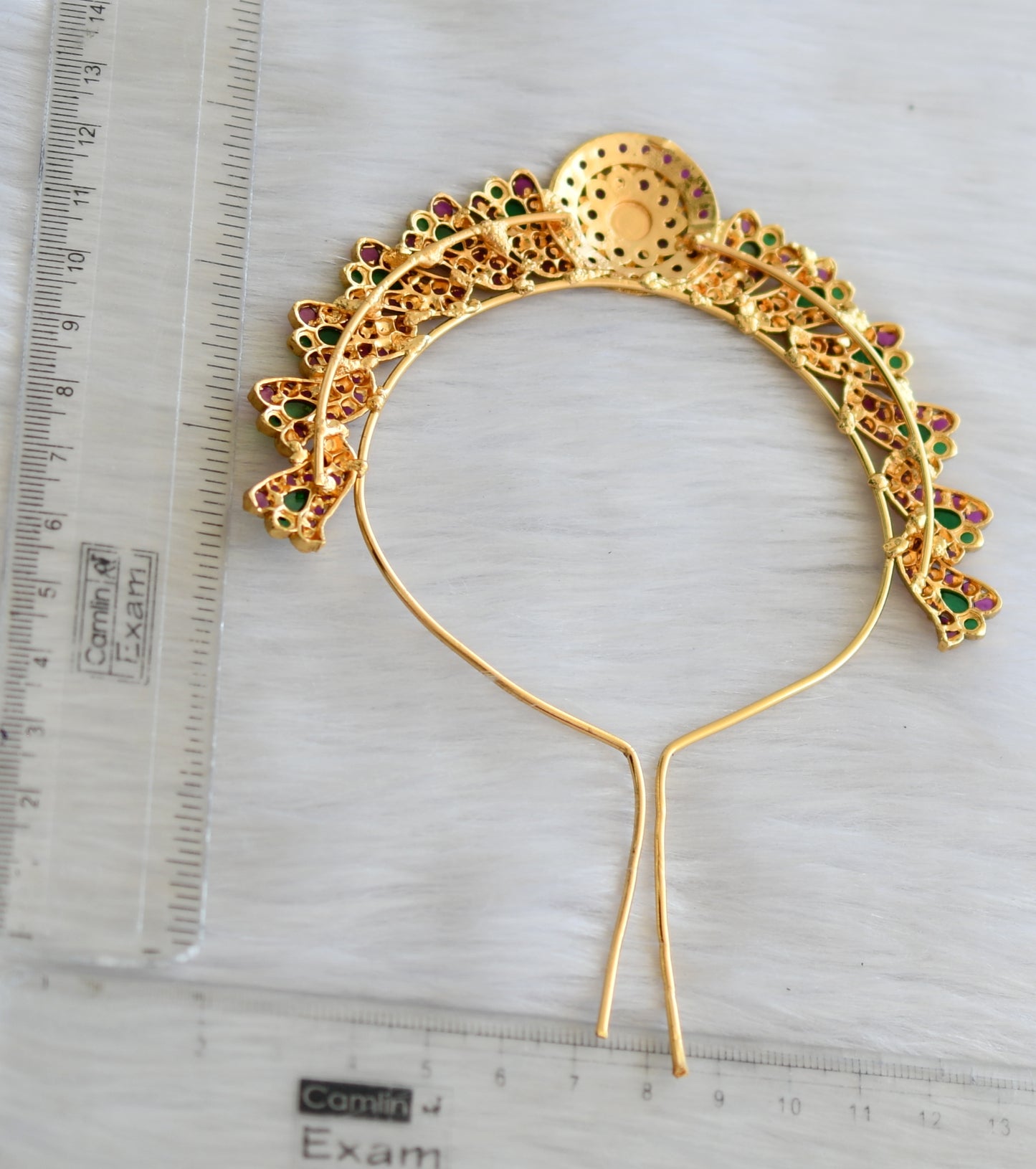 Matte finish kemp-green hair pin/accessory dj-41870