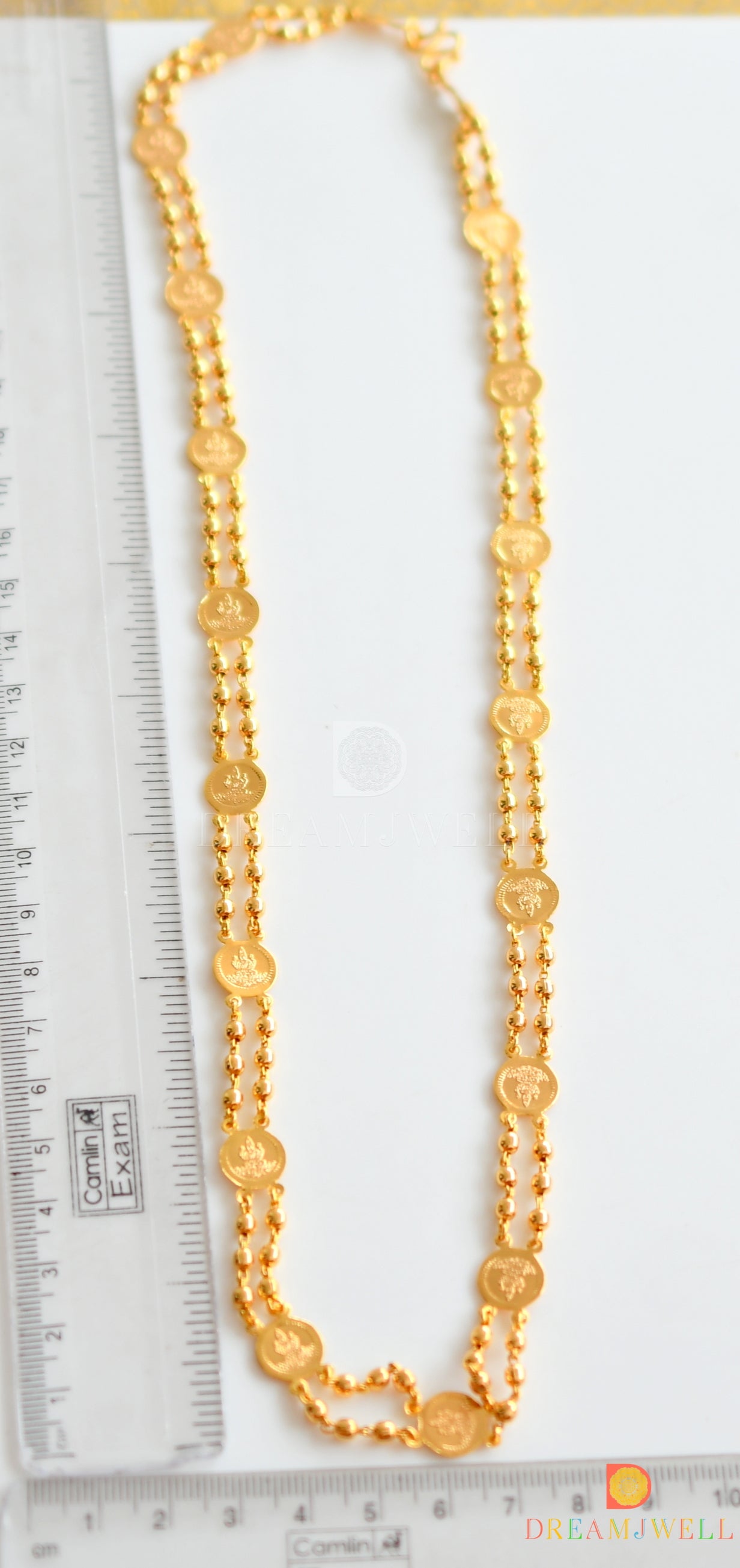 Gold tone 24 inches Lakshmi Coin Chain dj-23629