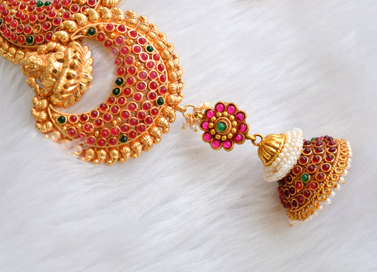 Antique kemp-green Lakshmi hair jewel dj-39763