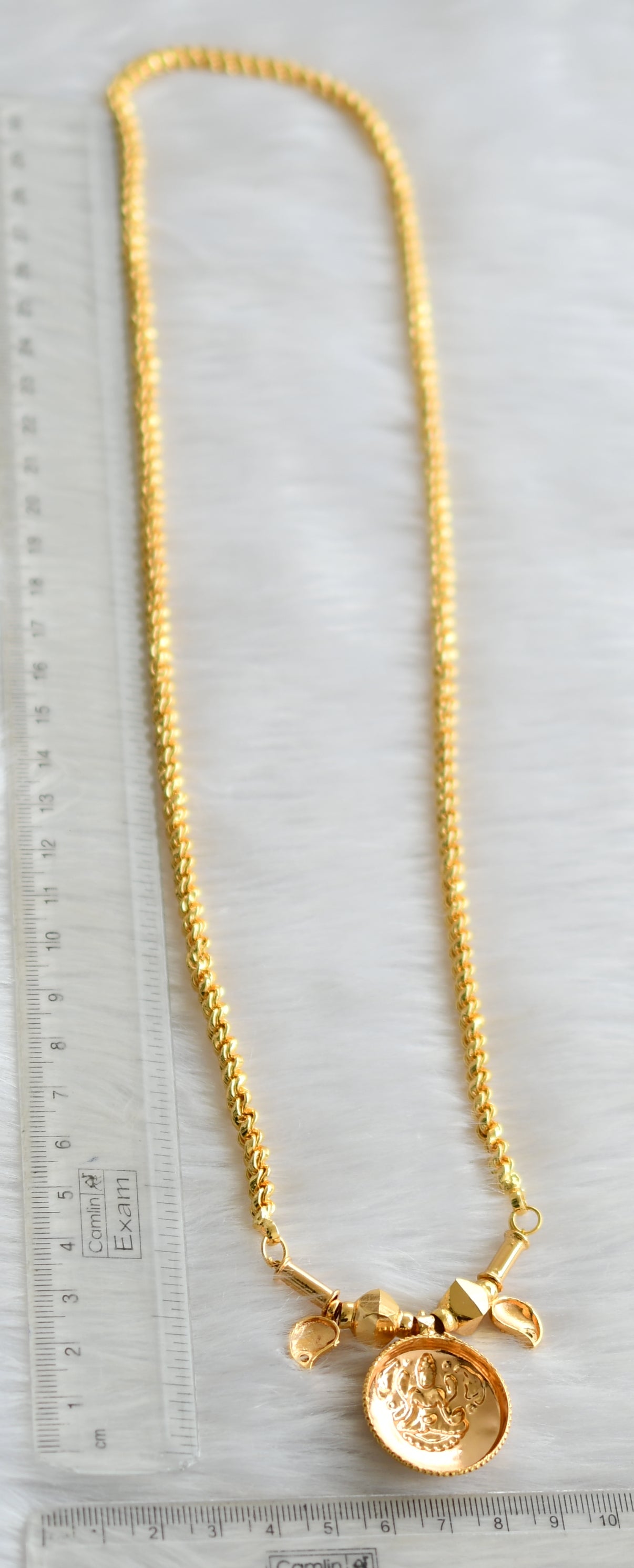 Gold tone pink mango Lakshmi mangalyam dj-39860