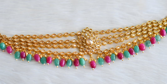 Antique real polki stone waist band dj-23106