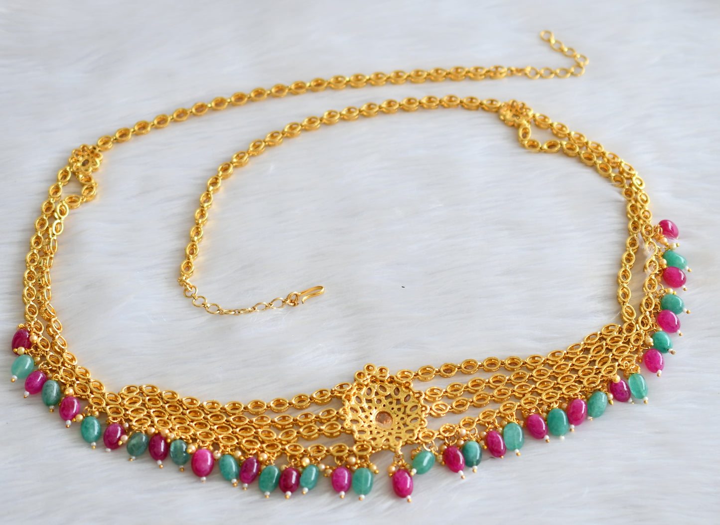 Antique real polki stone waist band dj-23106