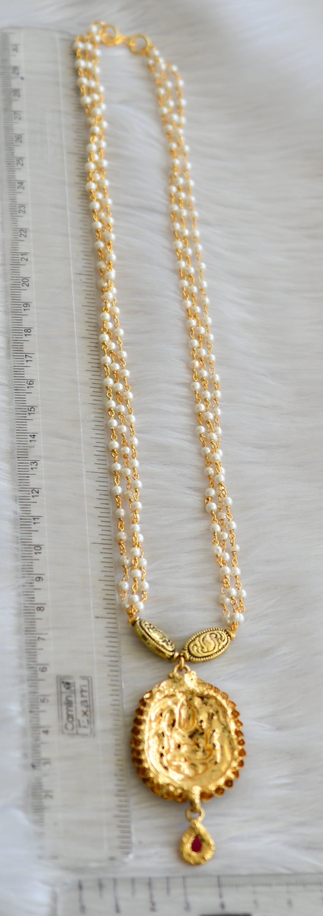 Antique kemp Lakshmi pearl chain haar dj-41968