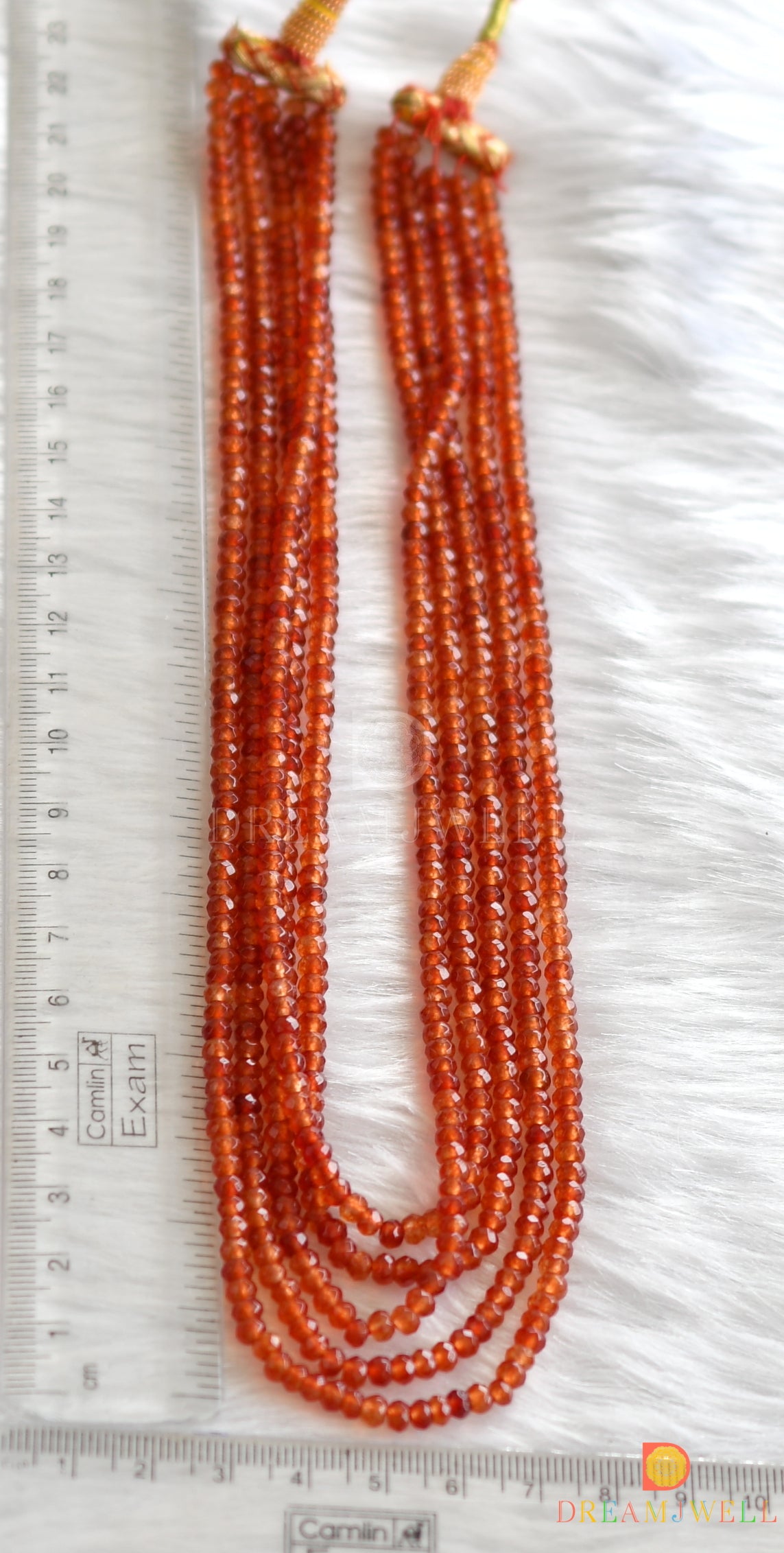 Brown color agates layer necklace dj-26578