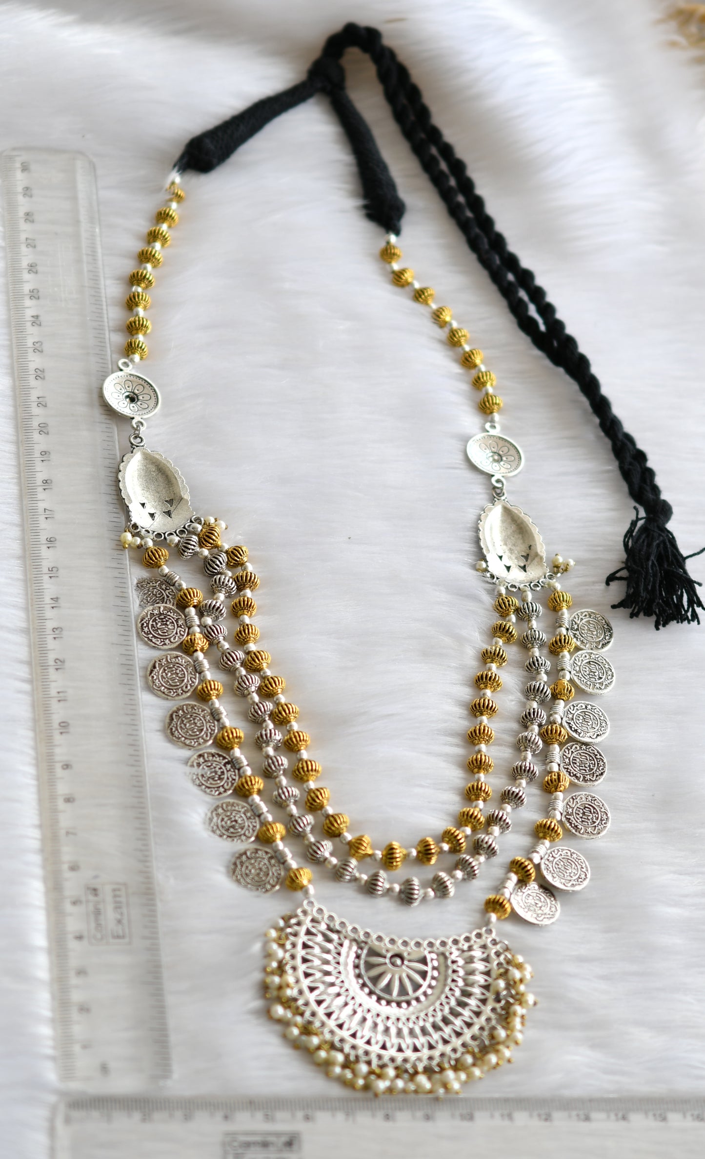 Dual tone coin designer multilayer Haar dj-24507