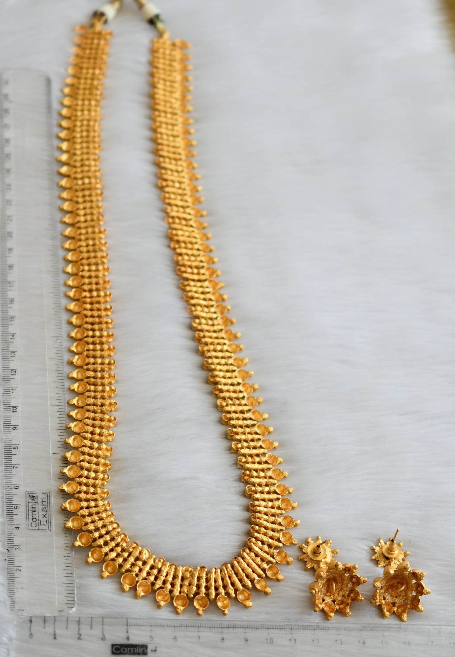 Matte finish green long haar set dj-06360