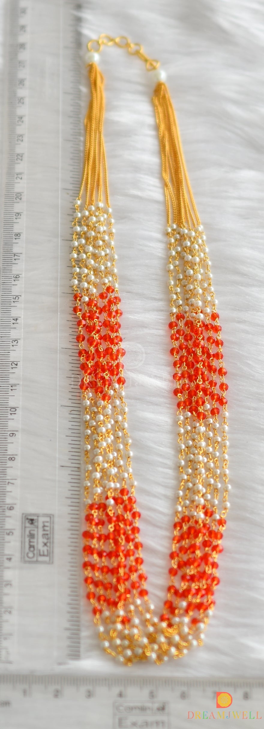 Orange pearl necklace dj-23541