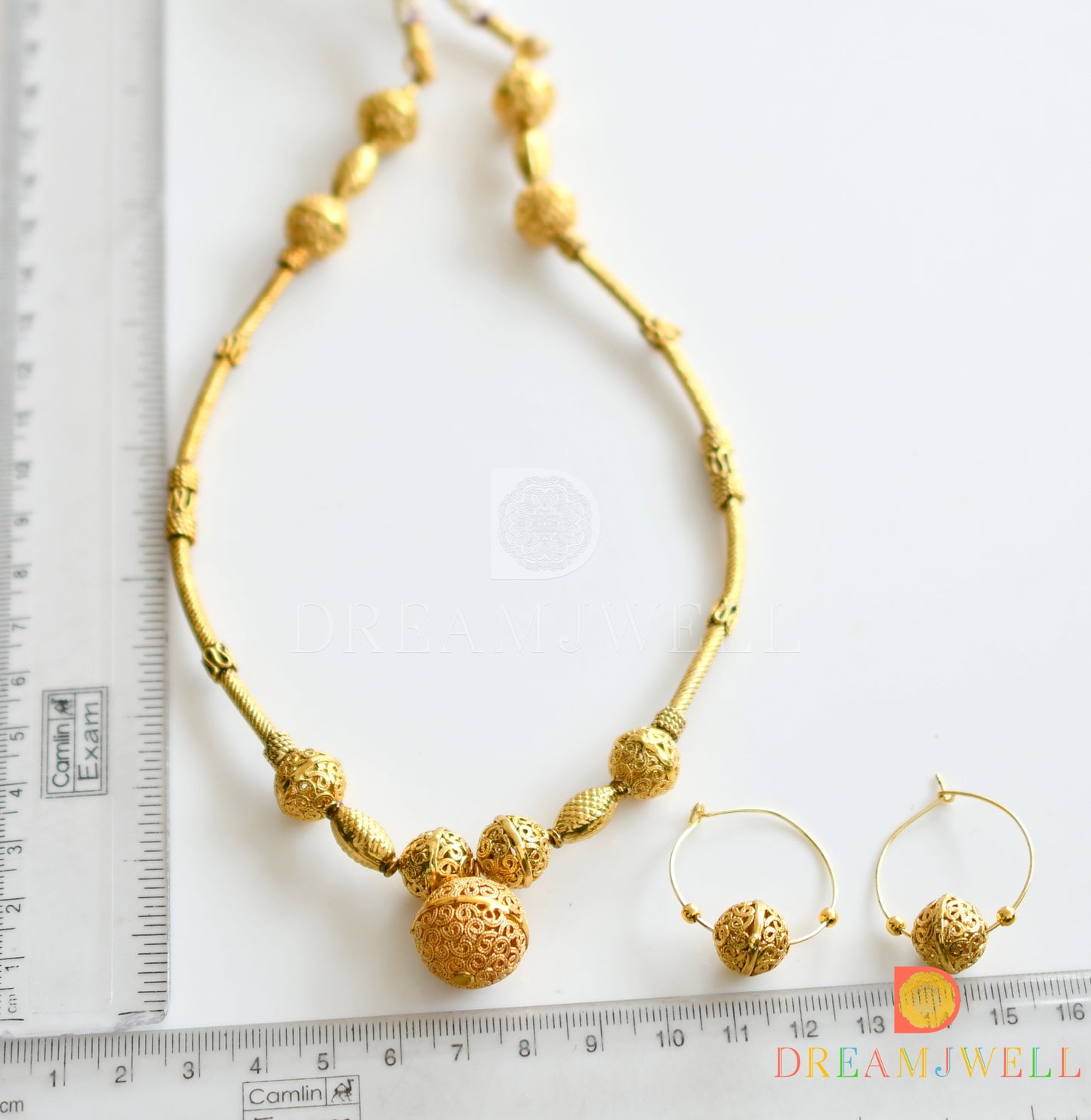 Antique designer balls handmade Hasli necklace set dj-06201