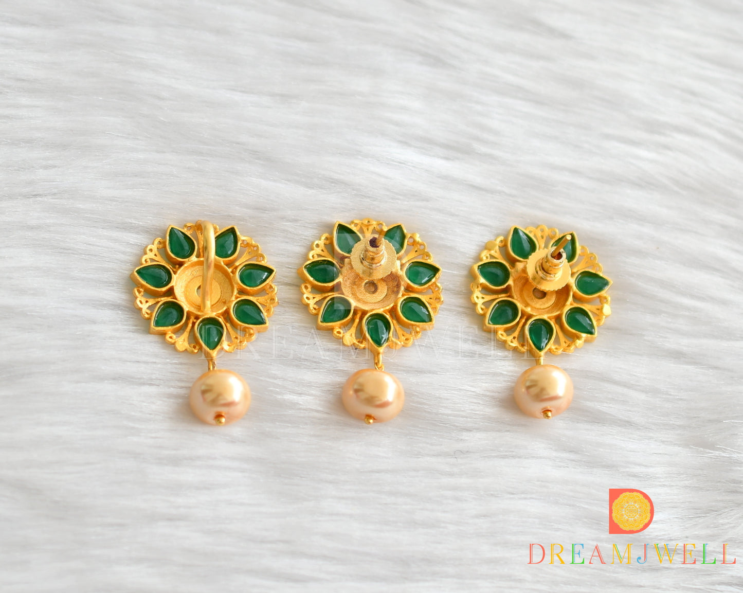 Matte Finish Green Pendant Set dj-01748